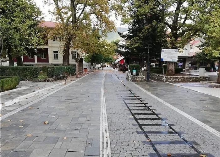 Rest On The Pedestrian Street Kalavryta